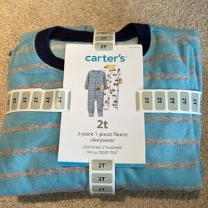 Carters 2 pack 1 piece fleece sleepwear